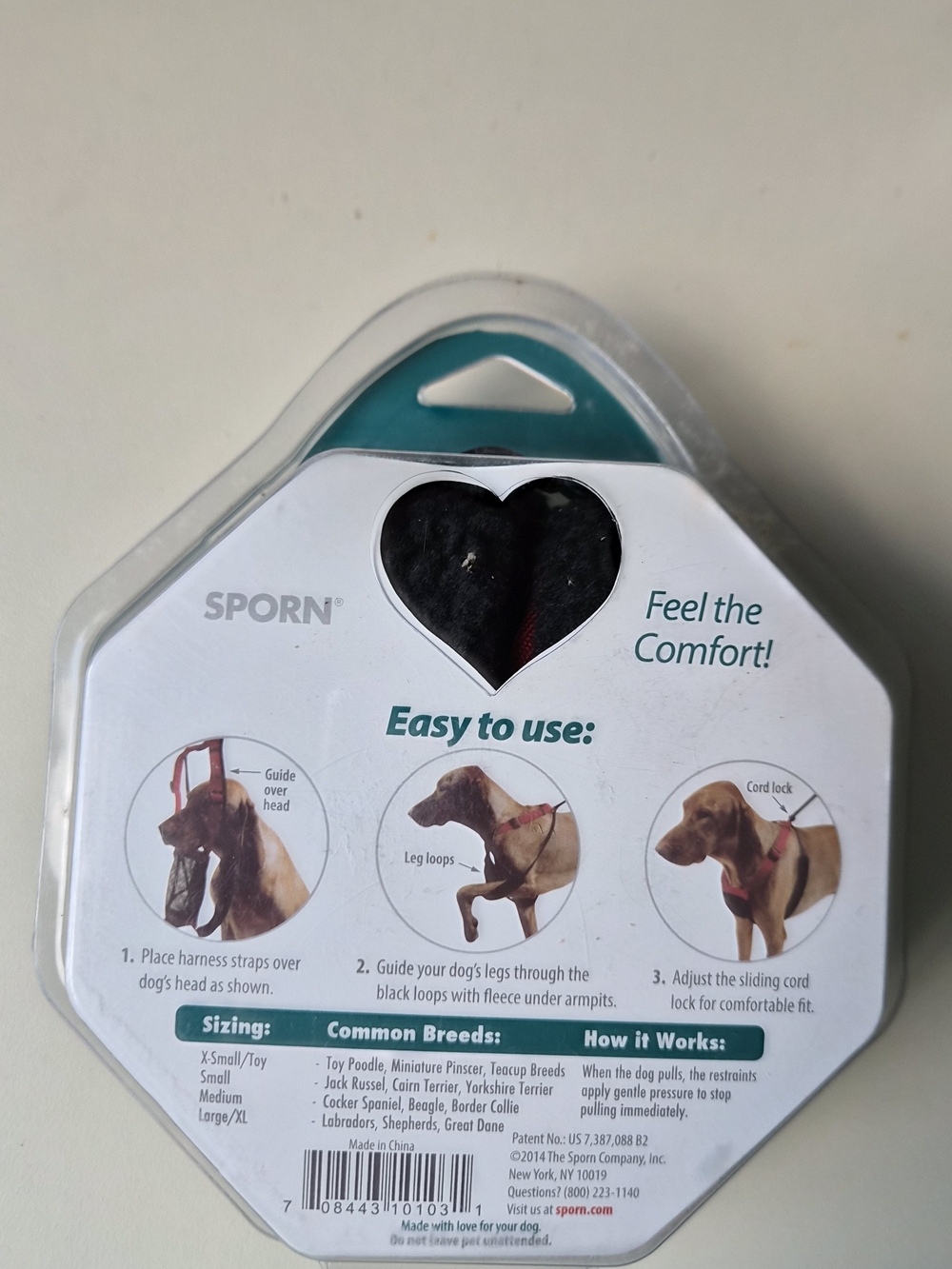 SPORN Stop Pulling Dog Harness - Red - Picture 2 of 3